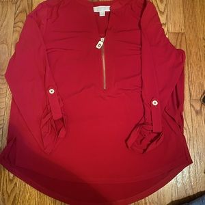 Michael Kors Vibrant Red Shirt Size L